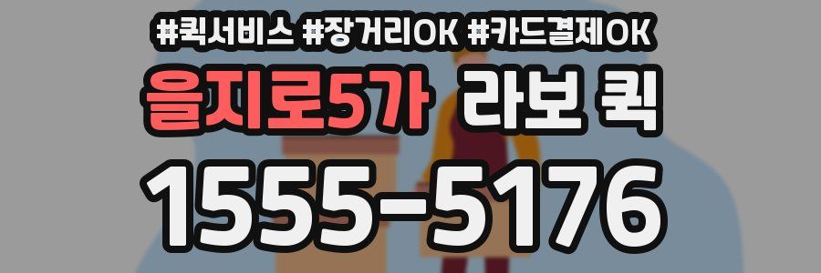 을지로5가 라보 퀵