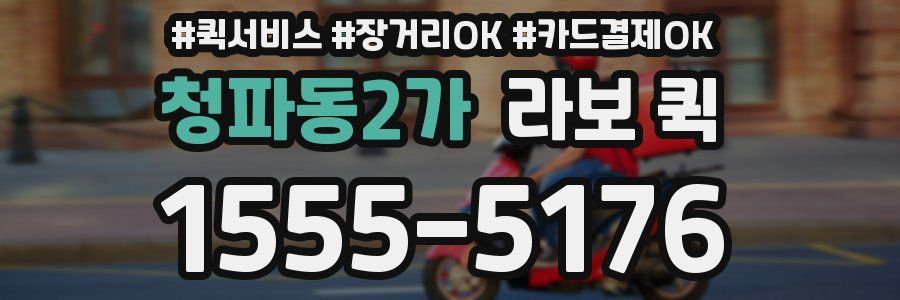 청파동2가 라보 퀵