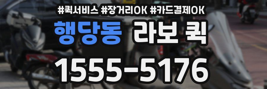 행당동 라보 퀵