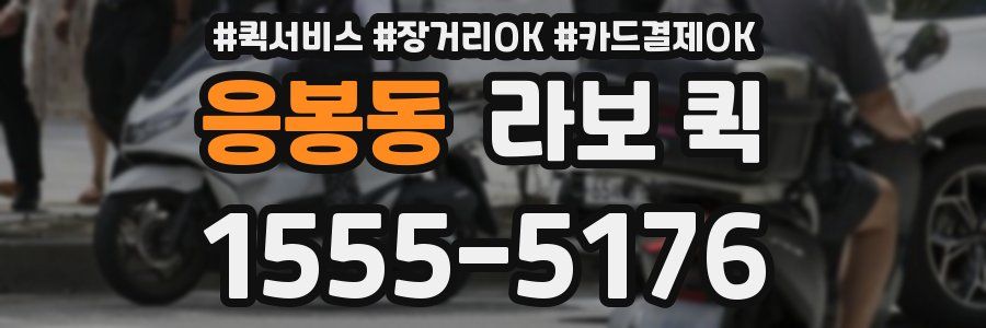 응봉동 라보 퀵