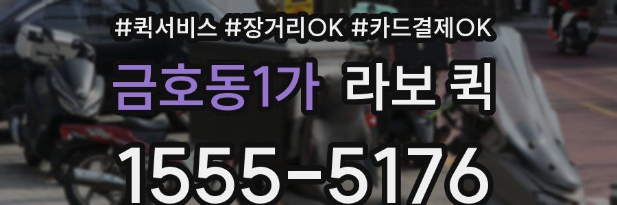 금호동1가 라보 퀵