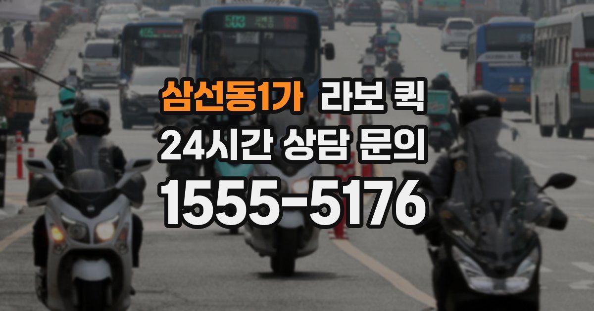 삼선동1가 라보 퀵