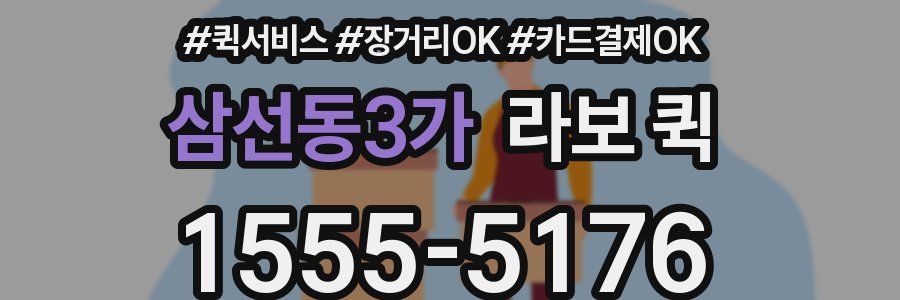 삼선동3가 라보 퀵