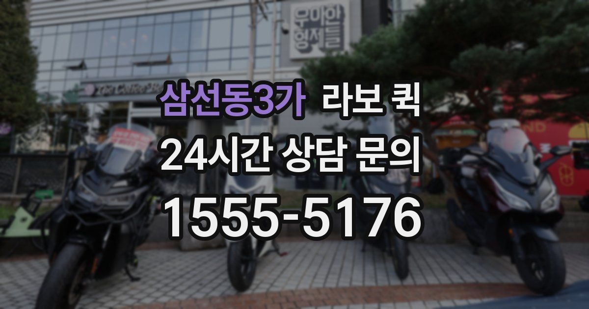 삼선동3가 라보 퀵