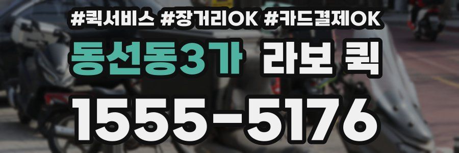 동선동3가 라보 퀵