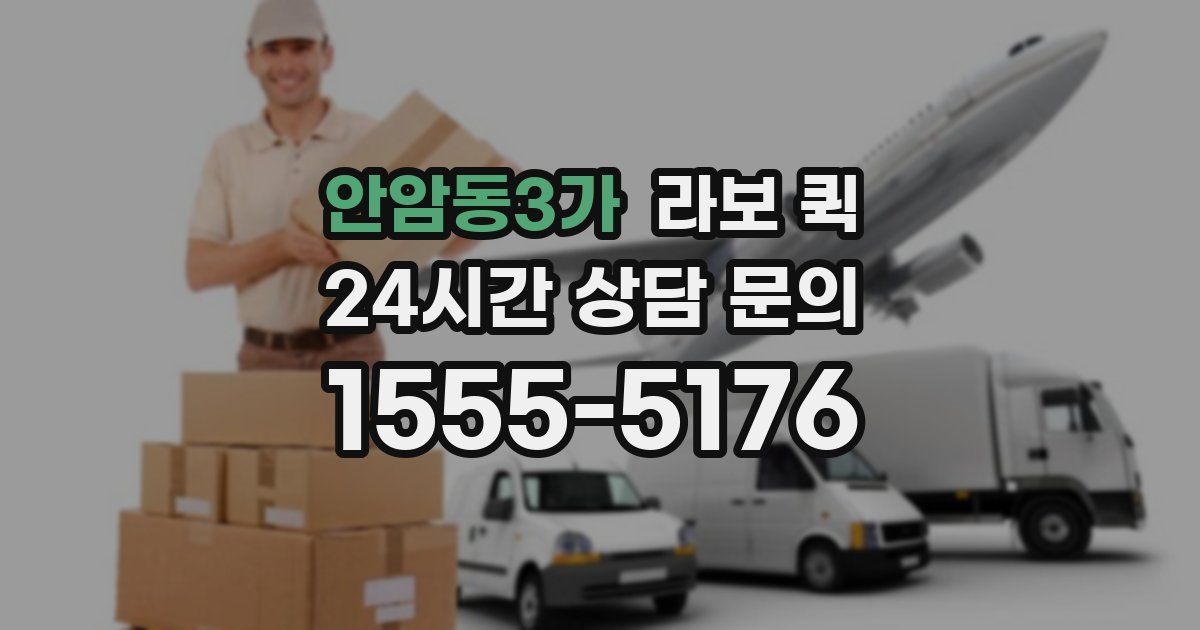 안암동3가 라보 퀵