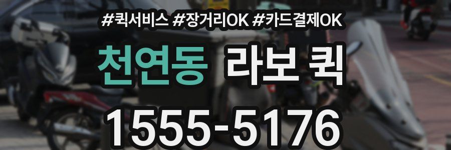 천연동 라보 퀵