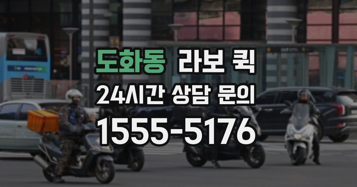도화동 라보 퀵