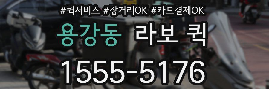 용강동 라보 퀵