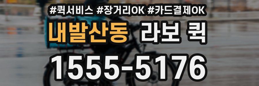 내발산동 라보 퀵