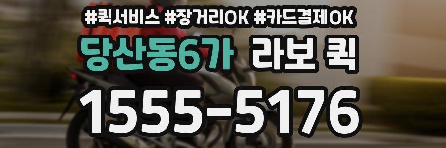 당산동6가 라보 퀵