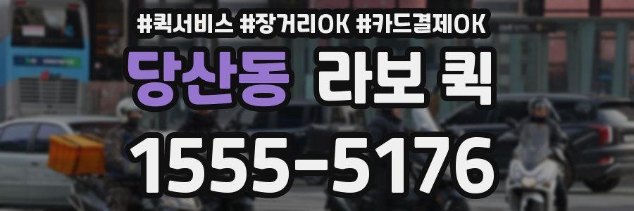 당산동 라보 퀵