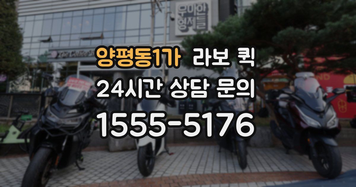 양평동1가 라보 퀵