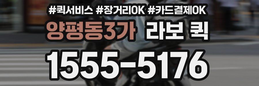 양평동3가 라보 퀵
