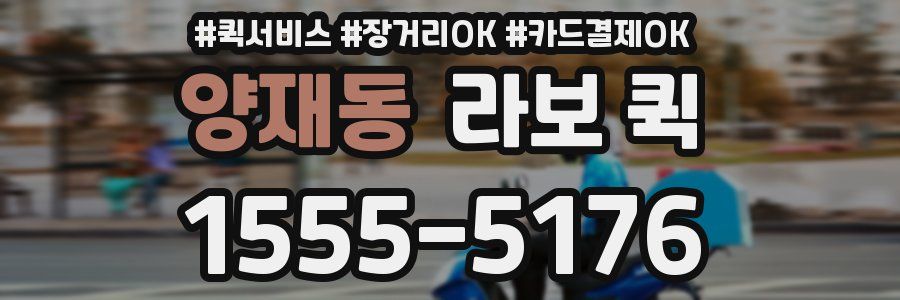양재동 라보 퀵