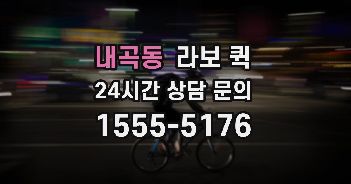 내곡동 라보 퀵
