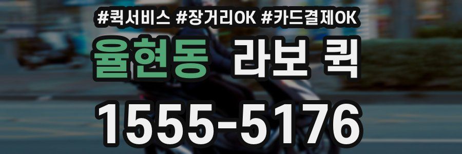 율현동 라보 퀵