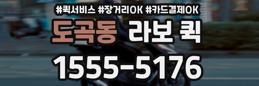 도곡동 라보 퀵