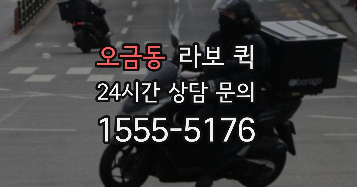 오금동 라보 퀵