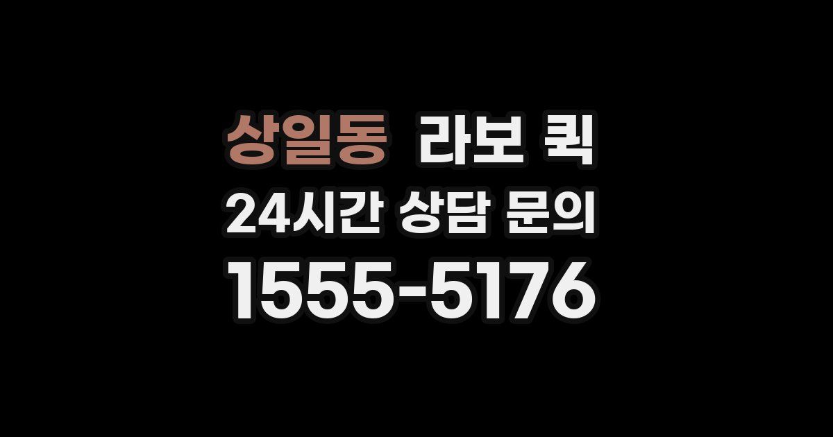 상일동 라보 퀵