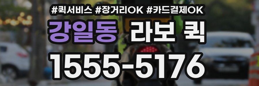 강일동 라보 퀵