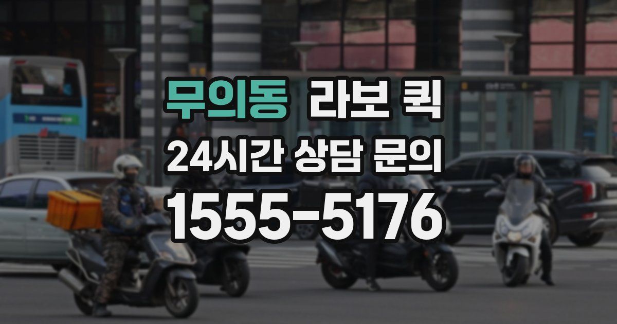 무의동 라보 퀵