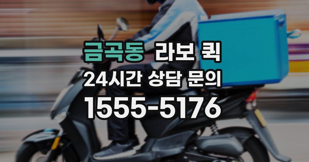 금곡동 라보 퀵