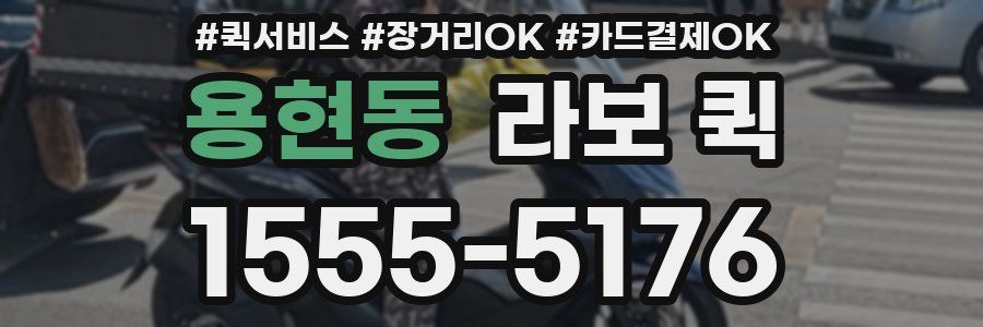 용현동 라보 퀵