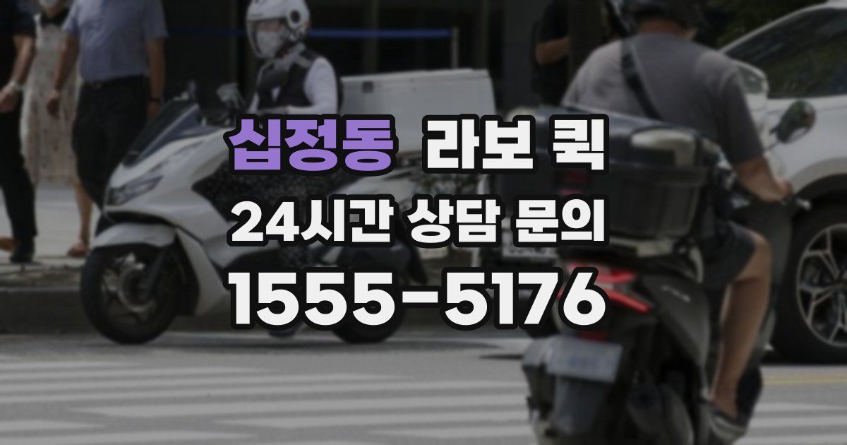 십정동 라보 퀵