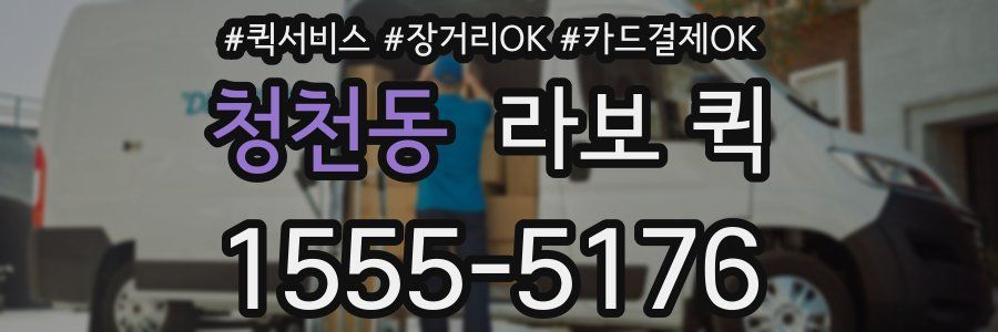 청천동 라보 퀵