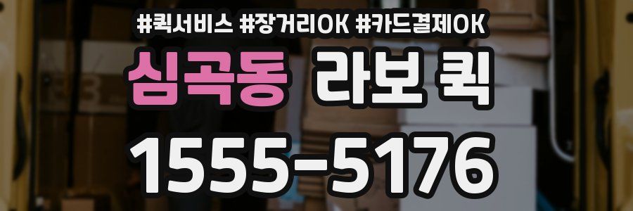 심곡동 라보 퀵