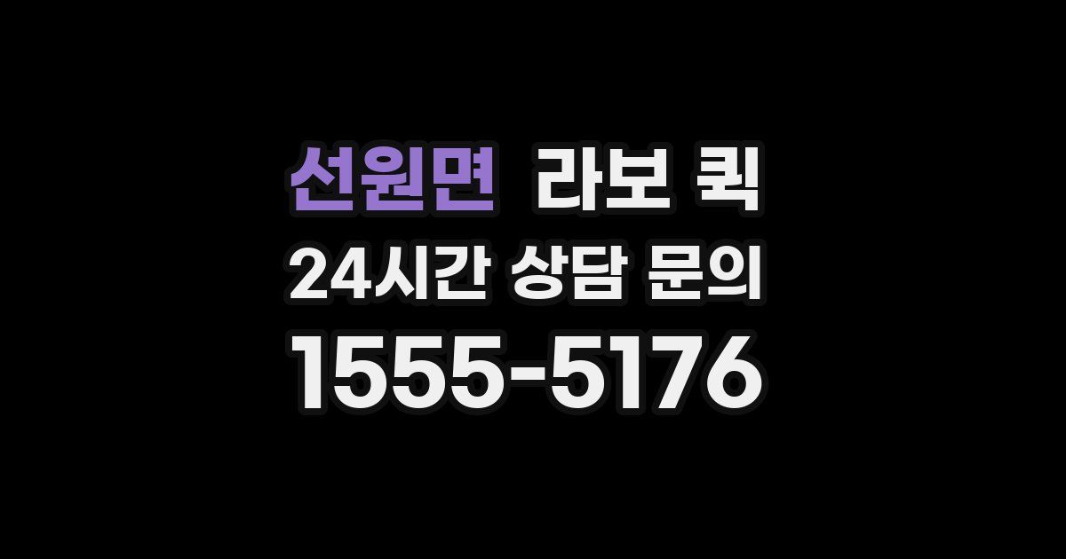 선원면 라보 퀵