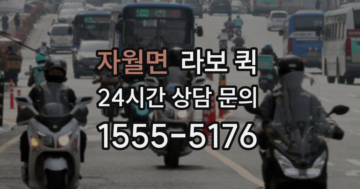 자월면 라보 퀵