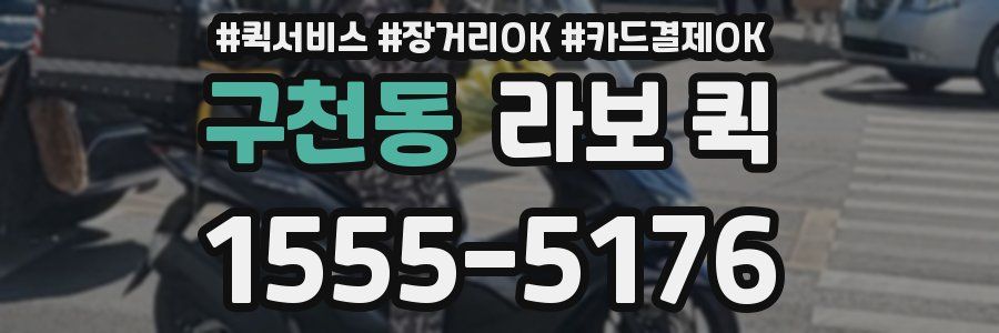 구천동 라보 퀵