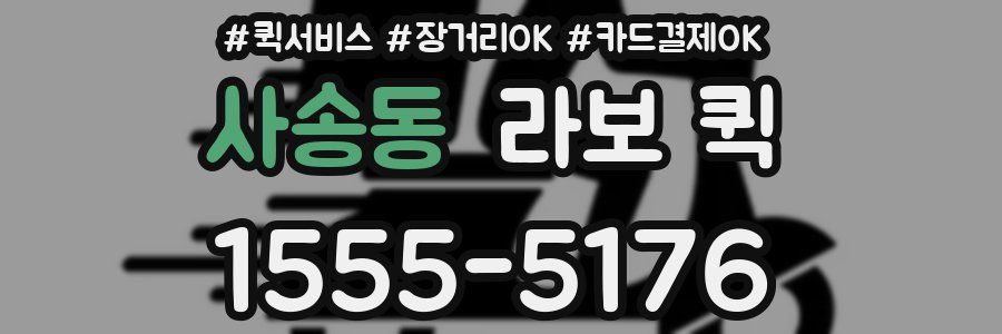 사송동 라보 퀵