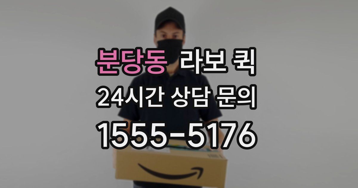 분당동 라보 퀵