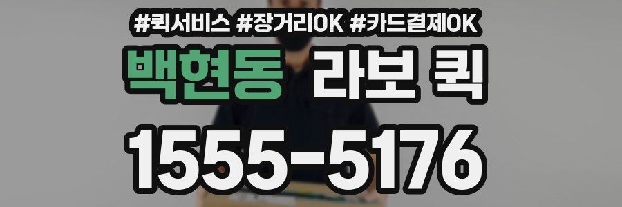 백현동 라보 퀵