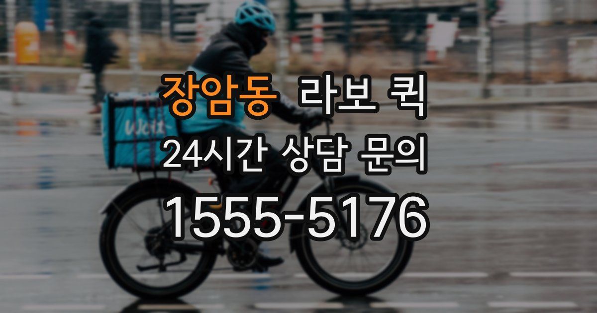 장암동 라보 퀵