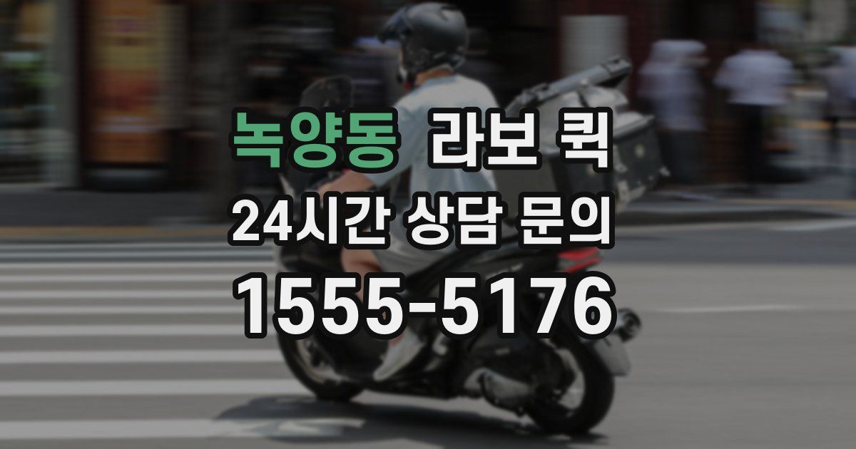 녹양동 라보 퀵