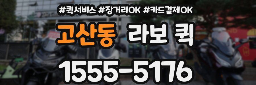 고산동 라보 퀵