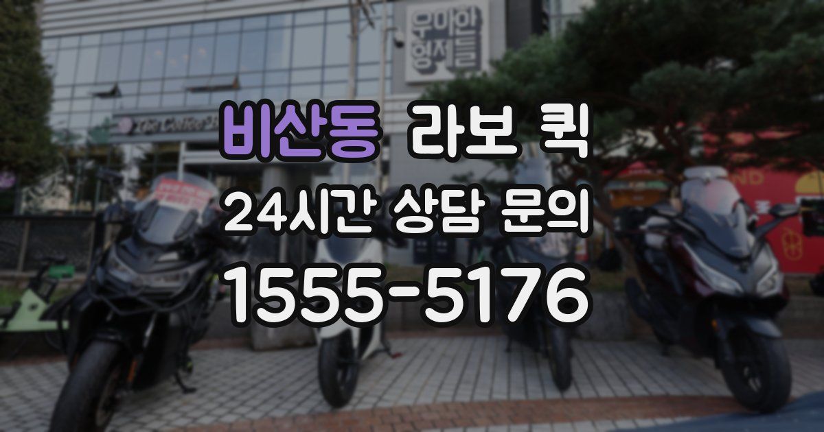 비산동 라보 퀵