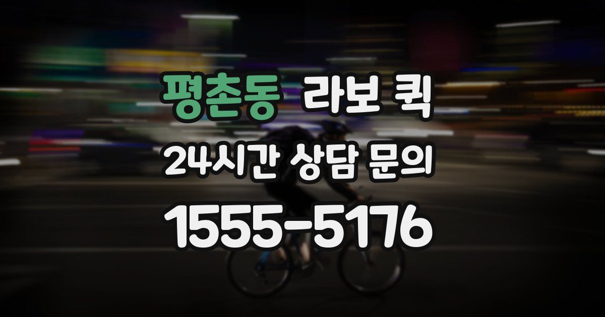 평촌동 라보 퀵