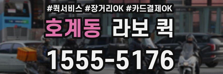 호계동 라보 퀵