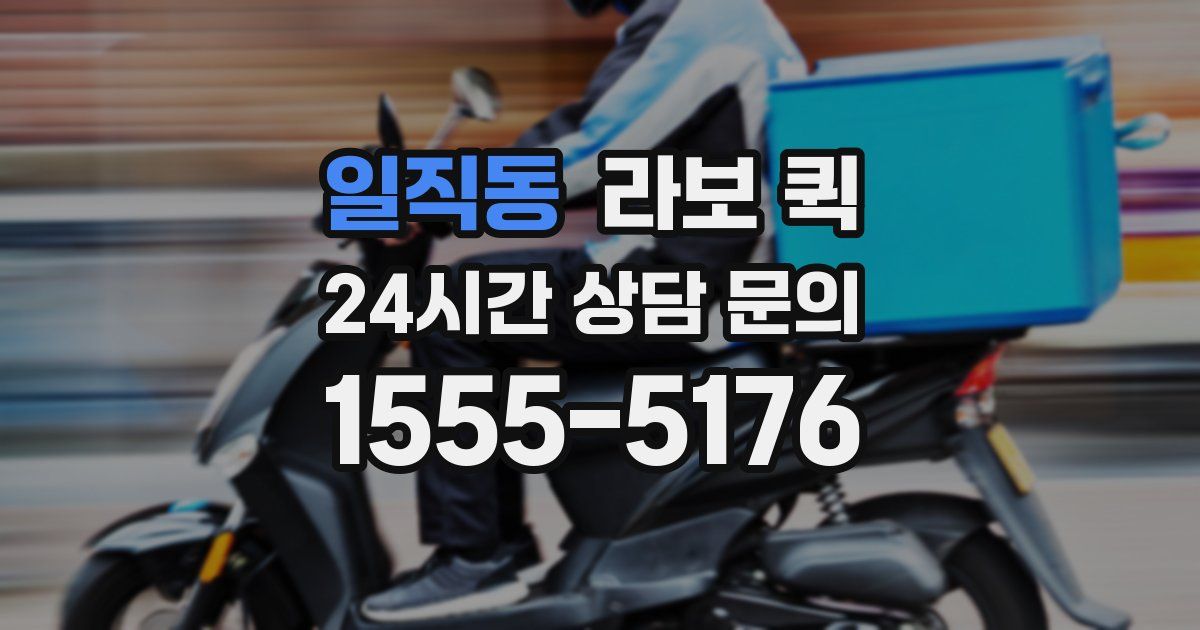 일직동 라보 퀵