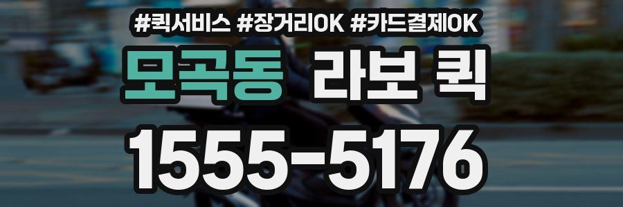 모곡동 라보 퀵