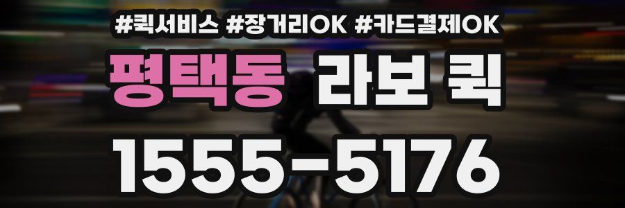평택동 라보 퀵