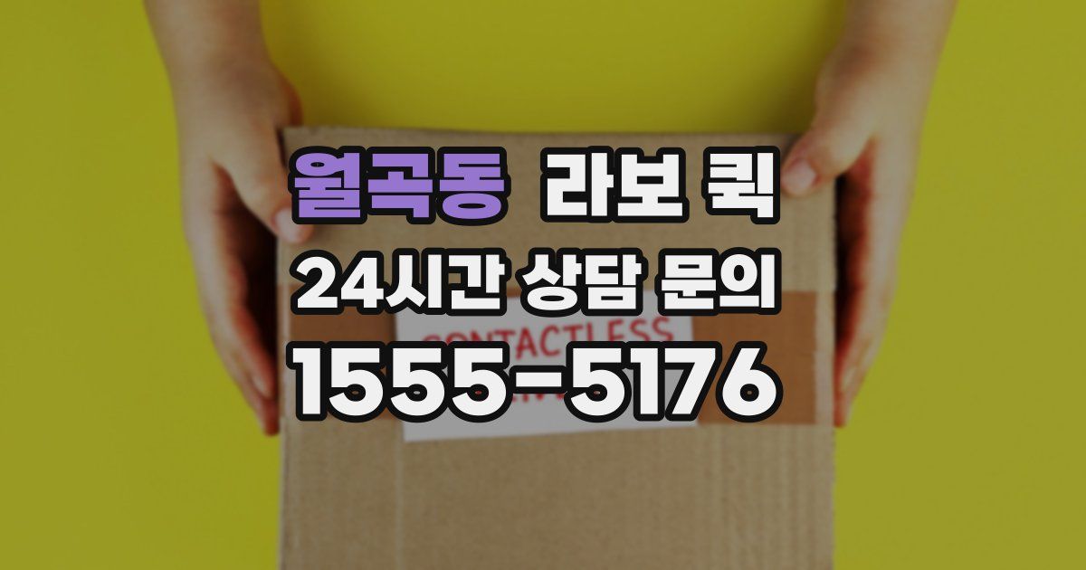 월곡동 라보 퀵