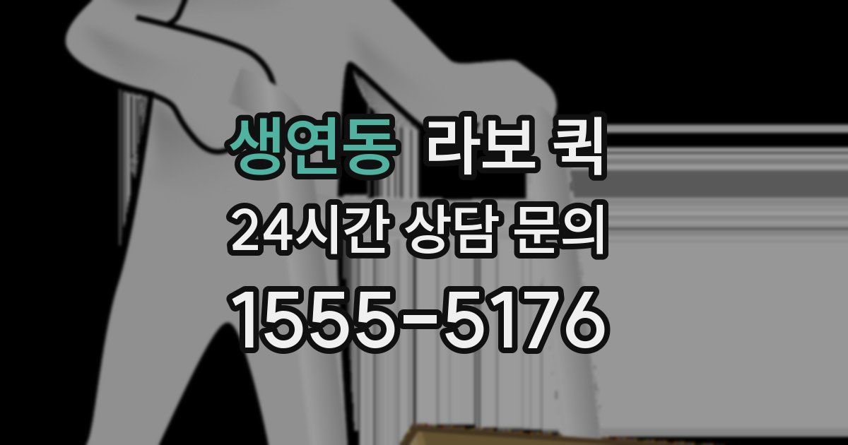 생연동 라보 퀵