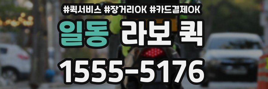 일동 라보 퀵