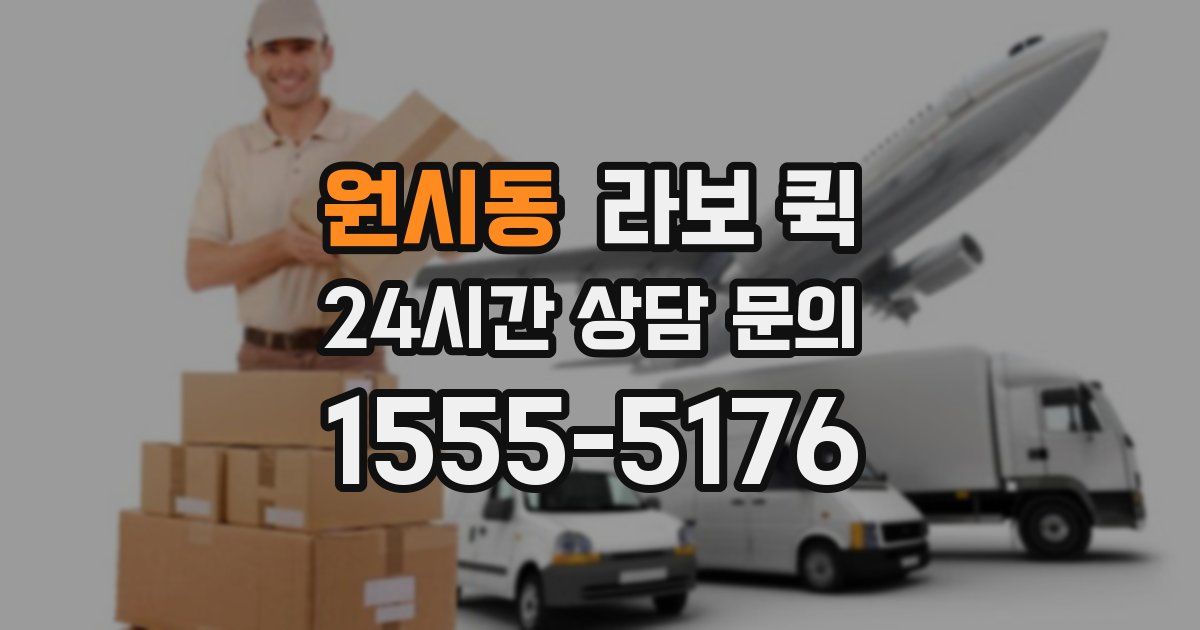 원시동 라보 퀵